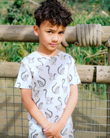Organic Cotton Unisex Baby T-Shirt with Animal Print