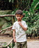 Organic Cotton Unisex Baby T-Shirt in Khaki for Boys