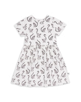 Organic Cotton Baby Dress for Girls with Animal Print