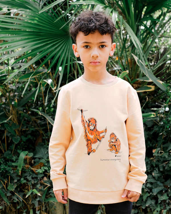 Children's Organic Cotton Sweatshirt Orangutan's