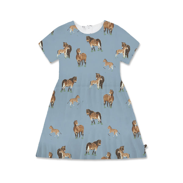 Organic Cotton Dress Exmoor Ponies