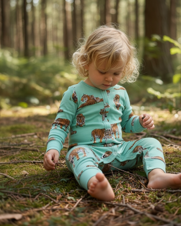 Organic Cotton Romper Sumatran Tiger
