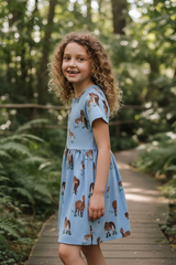 Organic Cotton Dress Exmoor Ponies