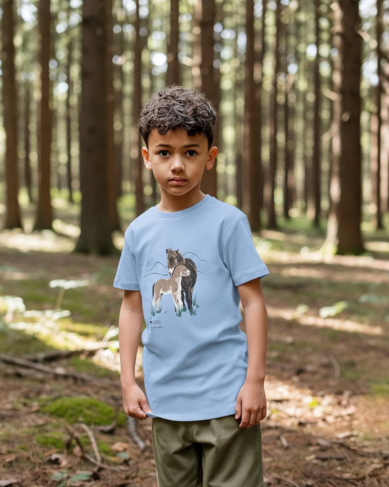 Organic Cotton T-Shirt Exmoor Ponies