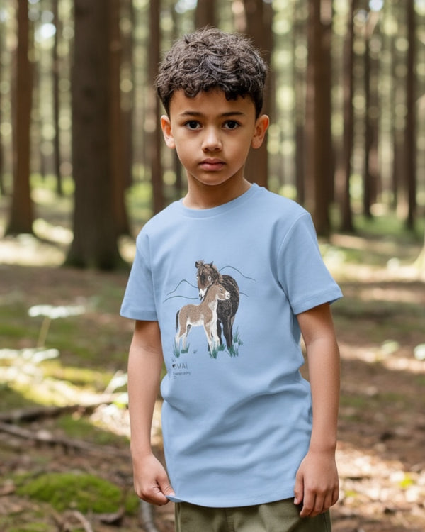 Organic Cotton T-Shirt Exmoor Ponies