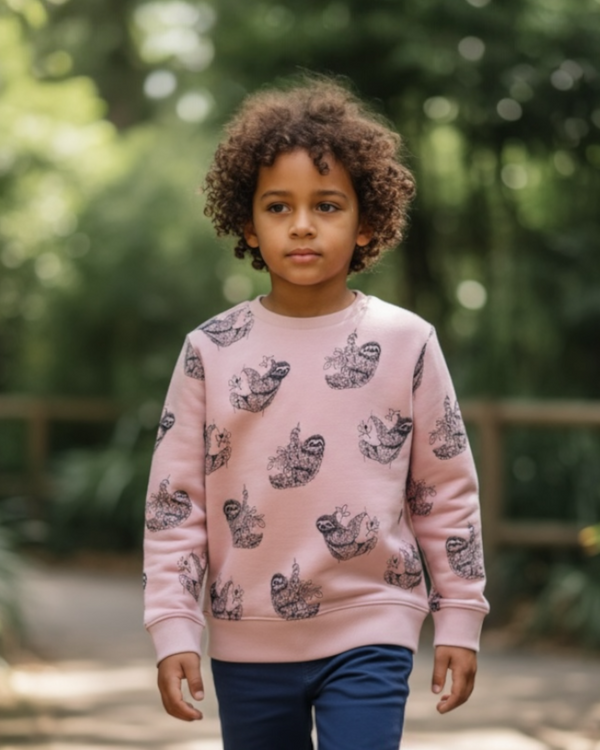 Children's Organic Cotton Sweatshirt Sloth