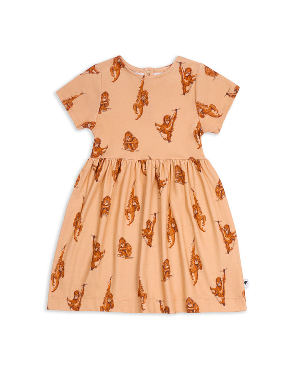 Organic Cotton Dress Orangutan new stock