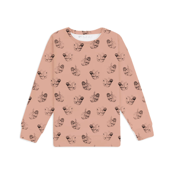 Children's Organic Cotton Sweatshirt Sloth