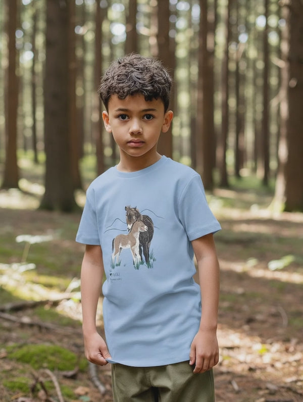 Organic Cotton T-Shirt Exmoor Ponies