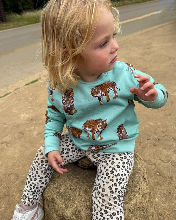Children's Organic Cotton Sweatshirt S Tiger