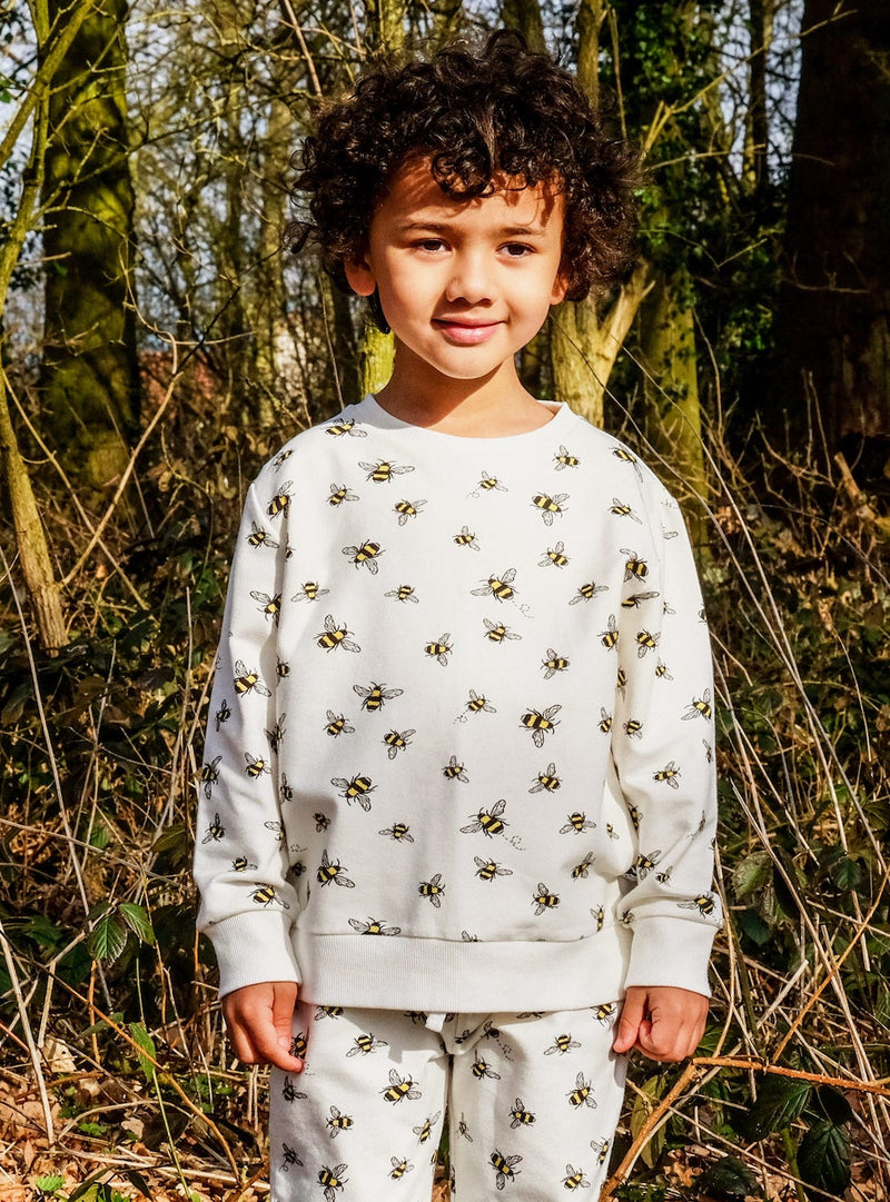 Children's Organic Cotton Sweatshirt Bumble Bee