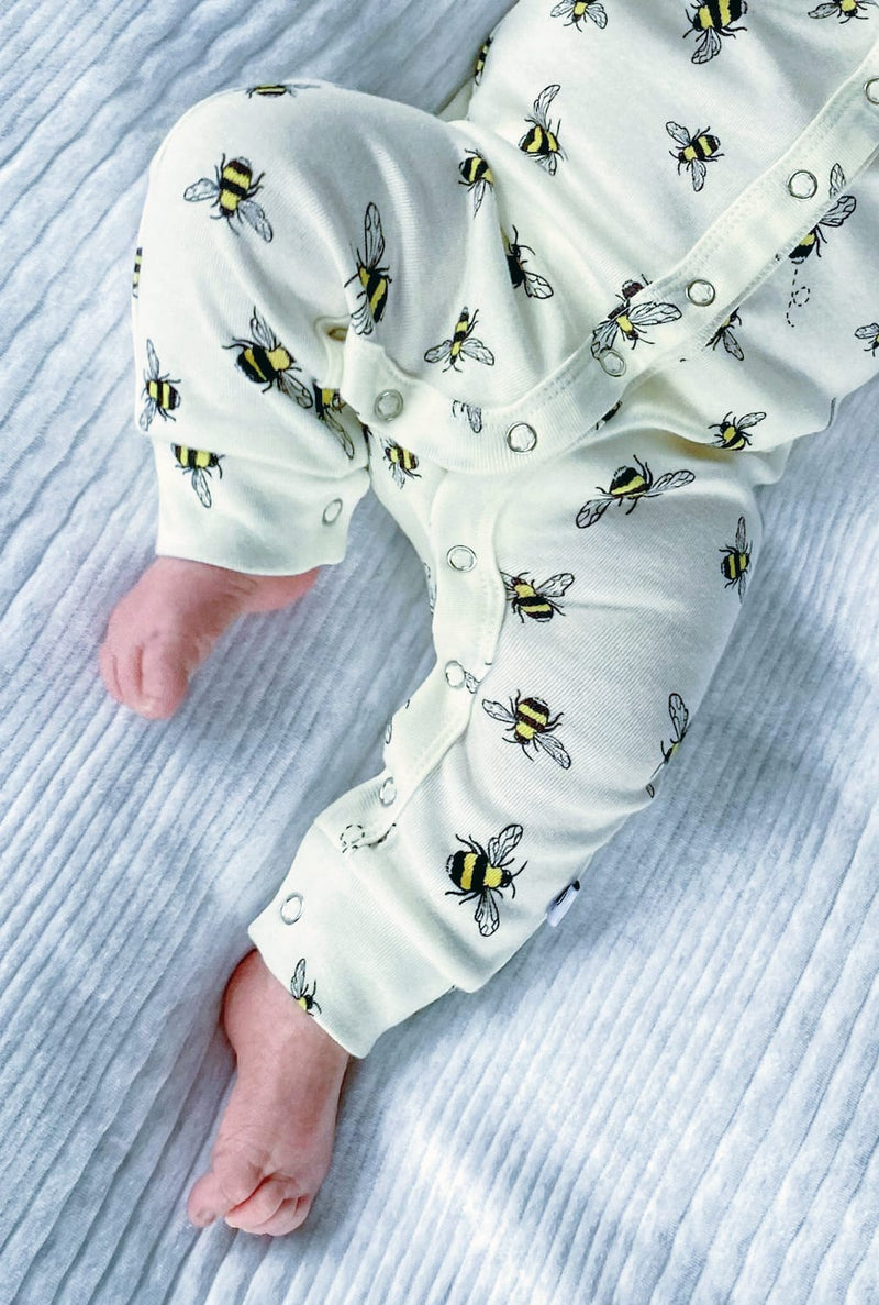 Organic Cotton Romper Bumble Bees