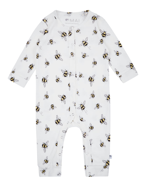 Organic Cotton Romper Bumble Bees