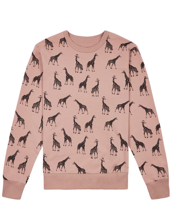 Organic Cotton Sweatshirt Giraffes